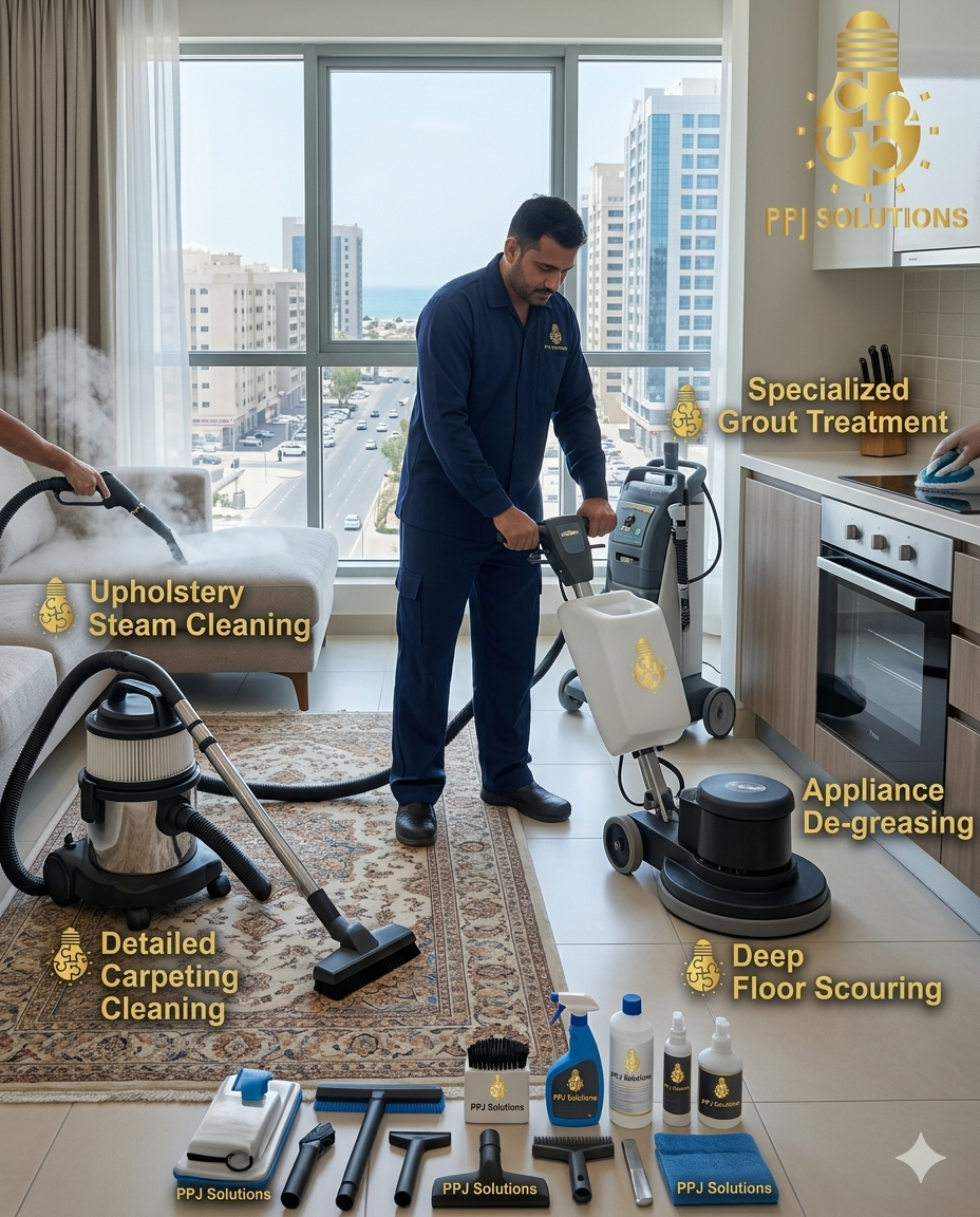 What is Included in Our Premium Deep Cleaning Services in Al Hosn?
