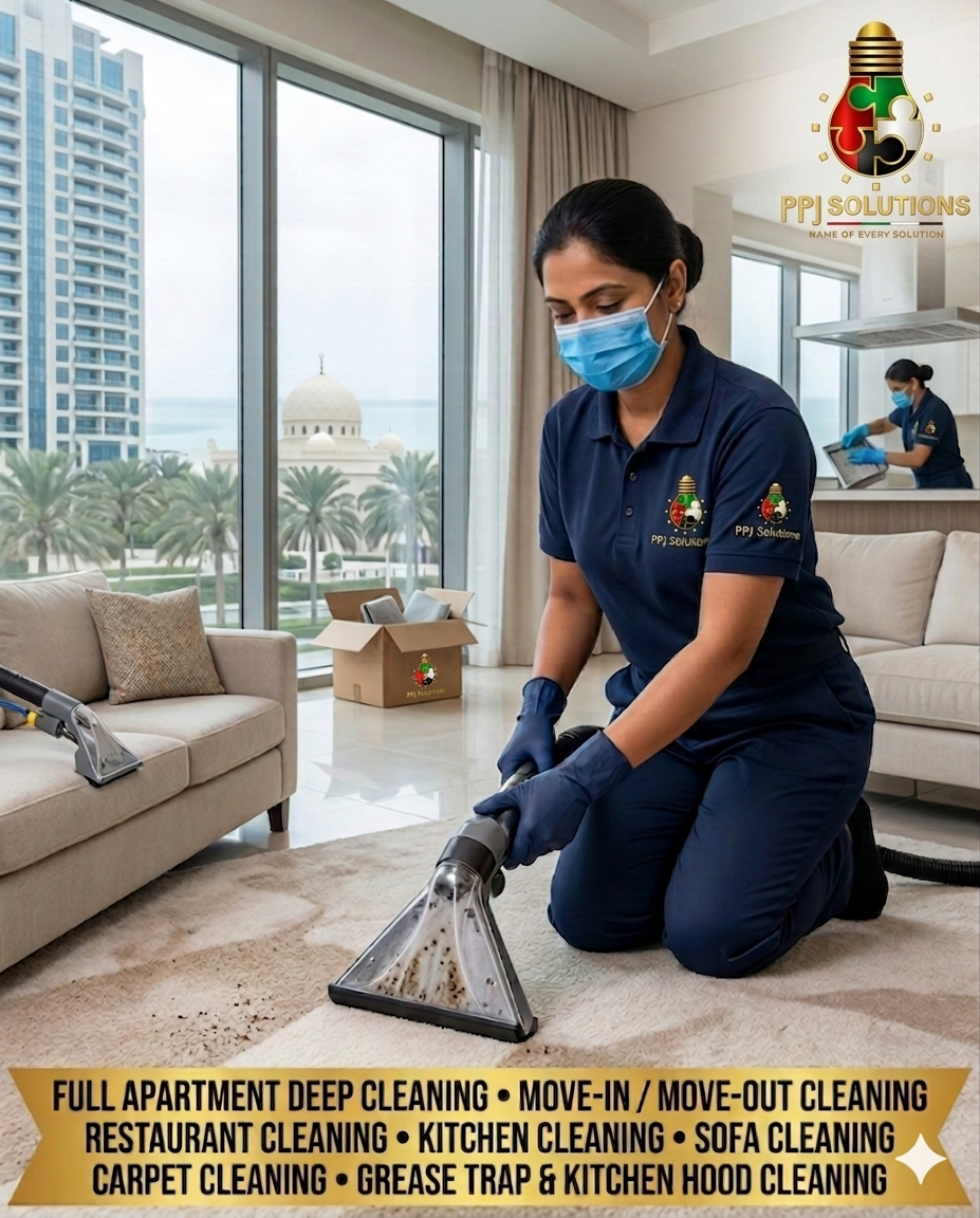 Why Choose 'PPJ Solutions' as the Leading Deep Cleaning Company in Khalifa Park