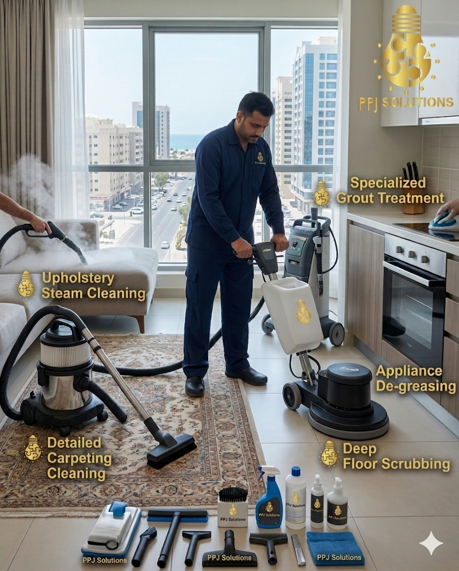 What is Included in Our Premium Deep Cleaning Services in Al Hosn?